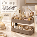 𝑽𝑬𝑳𝑶𝑹𝑰𝑸𝑼𝑬™ Linea Everyday Balance Vanity Organizer — Two-Tier Storage